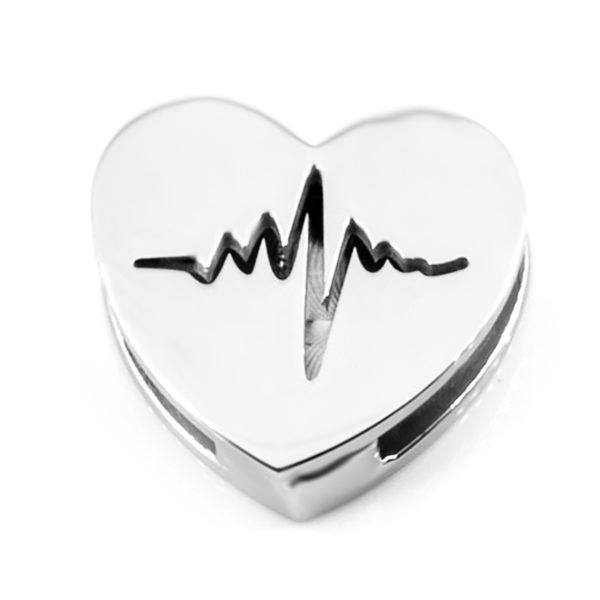 BRUNOshop.cz S3581 Přívěsek na plochý náramek HEART BEAT EKG