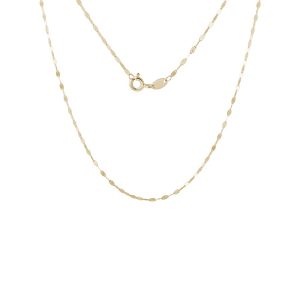 Řetízek typu Lip Chain v délce 45 cm ze žlutého 14k zlata KLENOTA