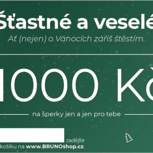 BRUNOshop.cz Elektronický poukaz VÁNOČNÍ 1 000 Kč