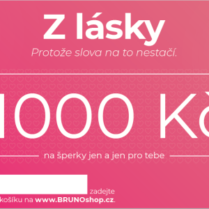 BRUNOshop.cz Elektronický poukaz Z LÁSKY 1 000 Kč