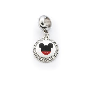 BRUNOshop.cz S4312 Visací přívěsek HLAVA MICKEY s kamínky BAREVNÝ II