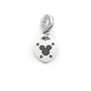 BRUNOshop.cz S4332 Visací přívěsek na náramek SRDCE MICKEY ČERNÝ