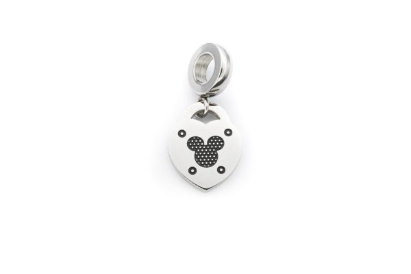 BRUNOshop.cz S4332 Visací přívěsek na náramek SRDCE MICKEY ČERNÝ